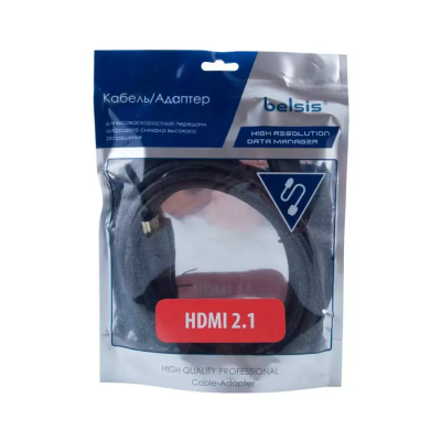 HDMI- HDMI 3м (19pin to 19pin) v2.1 Belsis BW1463