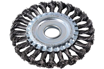 Щётка для УШМ плоская, крученая, 125 мм Вихрь 73/1/3/46