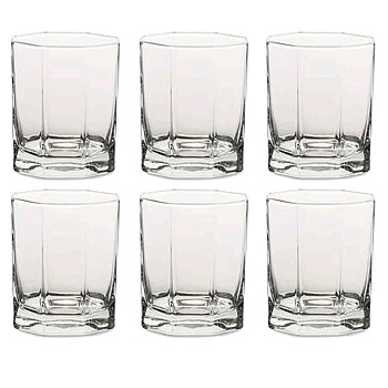 Набор стопок стеклянных  6 шт Pasabahce "Kosem" 60 мл (водка), PSB 41070