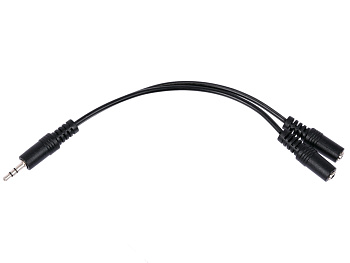 Аудиокабель (3.5mm Jack M - 2x3.5mm Jack F) 0.15 м Belsis SP3059