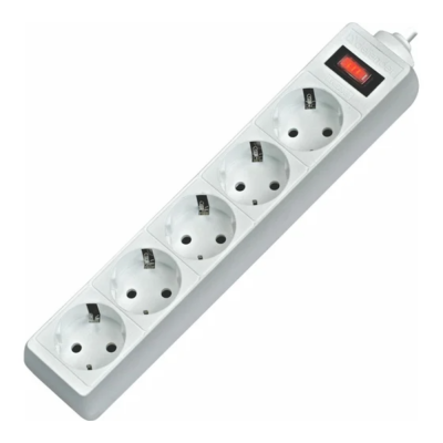 Defender ES 5 м, белый, 5 розеток