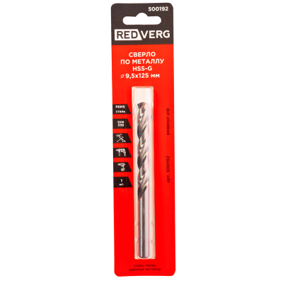 Сверло по металлу REDVERG HSS-G 9,5 мм(500192)