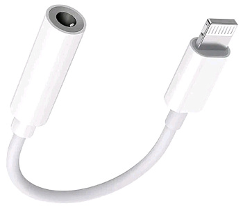 Переходник (Lightning - 3.5mm Jack F) 0.2м Belsis BW1420 white