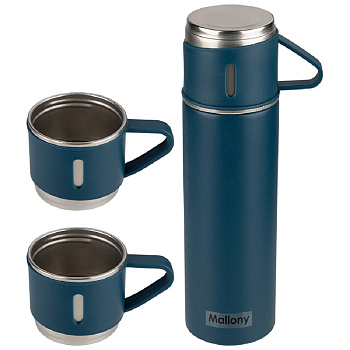 Mallony Festa 3 термокружки синий 106055