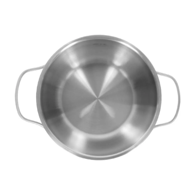 Кастрюля нерж  3,9 л d=20 см, h=11,5 см, толщина 0,5 мм, ст/кр