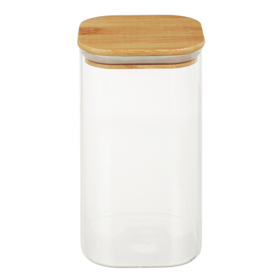 Vetta ЭКО Вуд Банка для хранения 1300мл, 828-003, стекло, бамбук