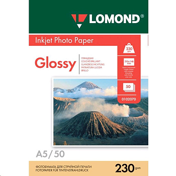 LOMOND A5 230Г/М2 50Л. ГЛЯНЦЕВАЯ (0102070)