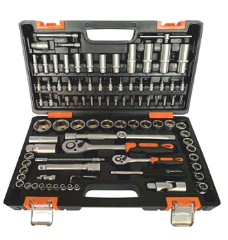 Набор инструментов АВТО, 1/2" , 1/4" , CrV, в кейсе 94 предм Вихрь 73/6/7/7