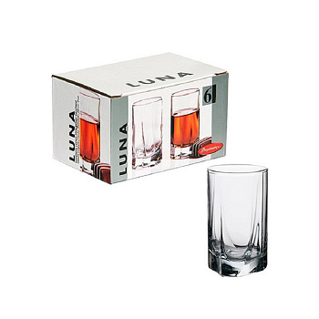 Набор рюмок стекл 6шт 60мл LUNA 42043					