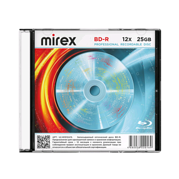 BD-R Mirex 25GB 12X Slim case (1/50)