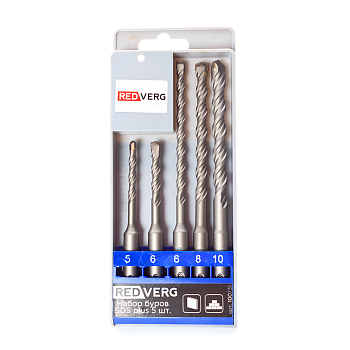 Набор буров SDS plus RedVerg 5 шт(100731)