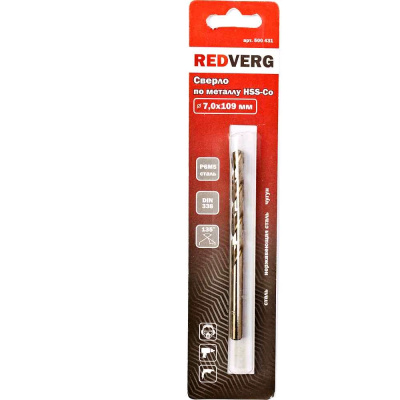 _ 6,5 Сверло по металлу RedVerg кобальтовое HSS-Со 6,5 мм(500421)