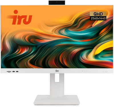 IRU Strato 27" QHD i5 1235U (1.3) 16Gb SSD512Gb Iris Xe CR без ОС GbitEth WiFi BT 65W Cam  (2028256)