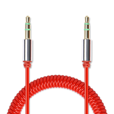 Аудиокабель (3.5mm Jack M - 3.5mm Jack M) 1.8м витой Jet.A JA-AC03 Red