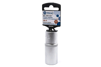 Головка торцевая глубокая КОБАЛЬТ 1/2", 22 мм, Cr-V (1 шт.)