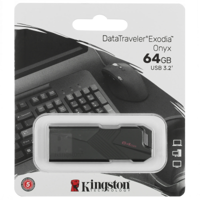 64GB Kingston DataTraveler Exodia Onyx DTXON/64GB USB3.2 черный