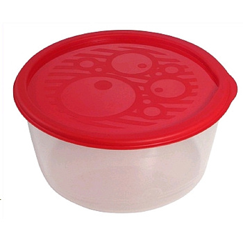 Контейнер пл. 0,50л круглый низкий многофункциональный №2 С255