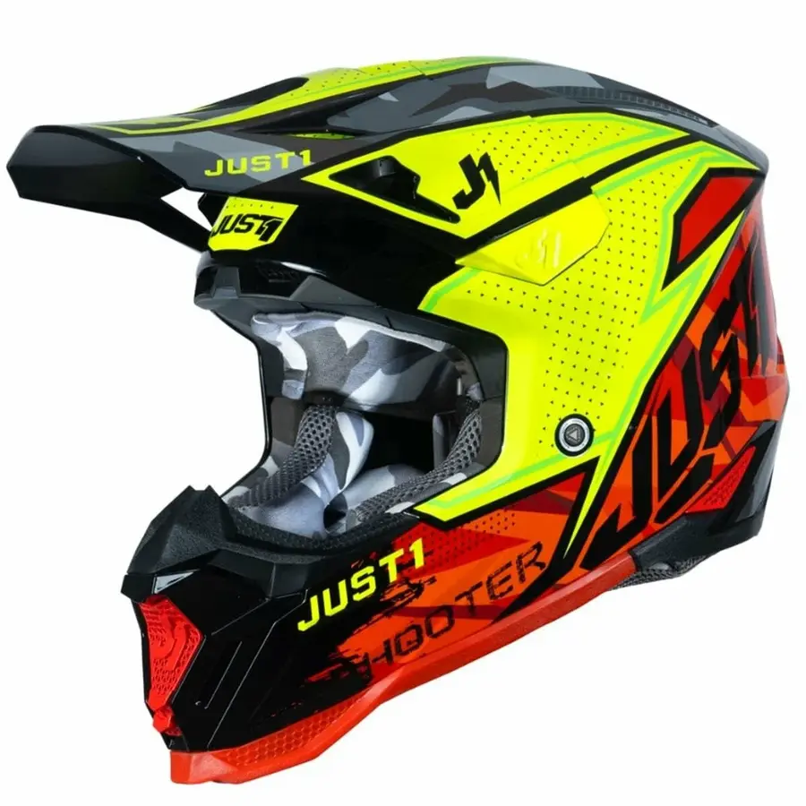 JUST1 J40 SHOOTER (красный/желтый глянцевый, XL,1560035-880-8107)