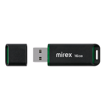 16GB Mirex Spacer Черный (13600-FMUSBK16)