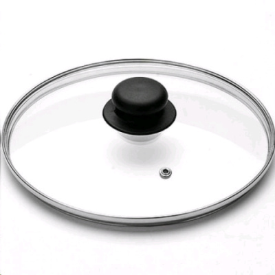 Крышка стекл 20 см с пароотводом (толщина 4 мм)