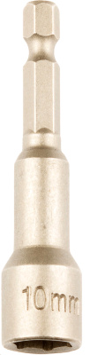Головка Redverg магнитная торцевая шестигранная 1/4'' 10х65мм(720731)