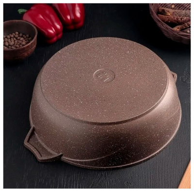 Мечта Гранит brown,ал 4,0л литая, а/п, 34806 жаровня