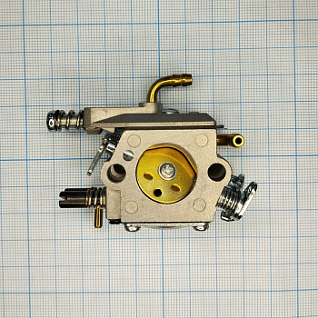 Карбюратор для бензопилы 45/50/55/62 см3 (с подкачкой, 3 трубки) (870361)