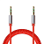 Аудиокабель (3.5mm Jack M - 3.5mm Jack M) 1.8м витой Jet.A JA-AC03 Red
