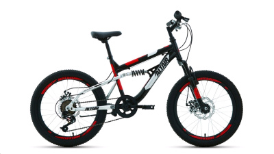 20 ALTAIR MTB FS 20 disc (рост 14" 6ск.) 2020-2021, синий/красный Велосипед
