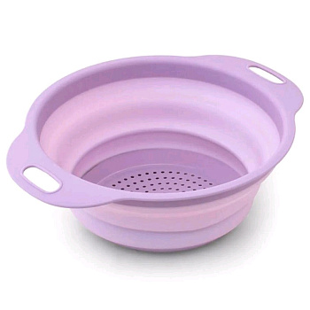 Дуршлаг силикон складной ЭТ-73554  микс