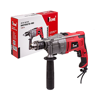 №1 IMD1100/13 PRO (H) (1100Вт,2 скорости,реверс,13мм КЛП, кейс)