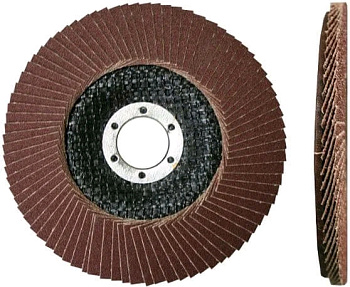 Лепестковый круг торцевой "125х22  Р120" (Луга) 4345