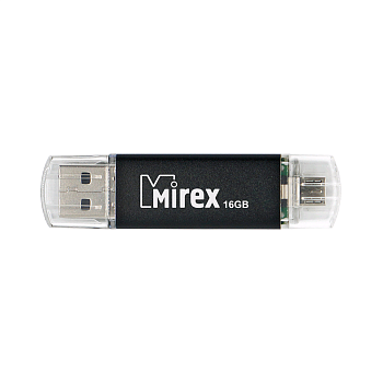 16GB Mirex Smart Черный USB/microUSB (13600-DCFBLS16)