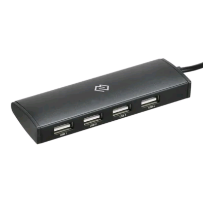 Digma HUB-4U2.0-UC-B 4ПОРТ. ЧЕРНЫЙ