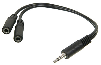 Переходник (3.5MM JACK M - 2X3.5MM JACK F) 0.1М Ningbo JAAC170