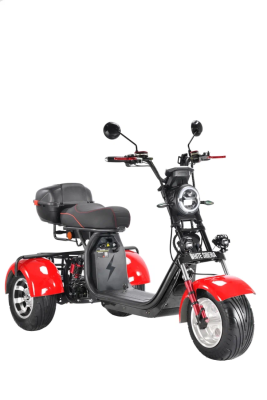 White Siberia Pro Trike 3000W Red