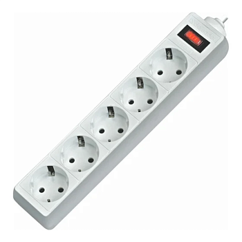 Defender ES 5 м, белый, 5 розеток