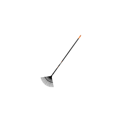 Грабли веерные 22 зуба, сталь, металлический черенок