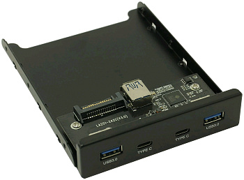 ExeGate U3H-619, 3,5", 2*USB3.0+2*TypeC