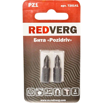 Бита Redverg Pz1х25 (2шт.)(720141)