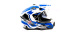 HIZER J6802 #6 (S) white/blue (2 визора) Мотошлем