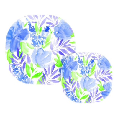 Набор столовый 18пр FLOWERPAD BLUE