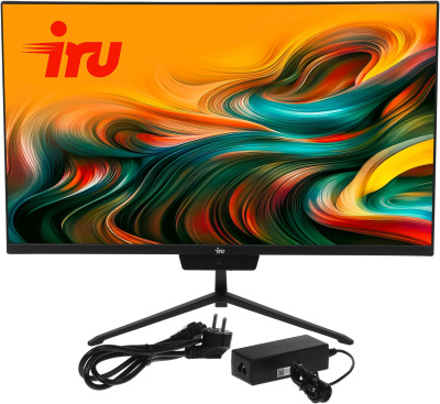 IRU P233 23.8" Full HD i3 1220P (1.5) 8Gb SSD256Gb UHDG CR без ОС GbitEth WiFi BT 65W Cam  (2087708)