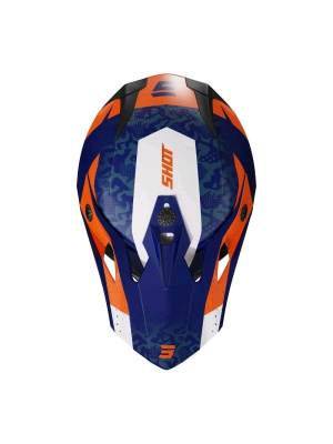 SHOT PULSE AIRFIT(синий/белый/оранжевый глянцевый, L, A07-21D1-C01-10)