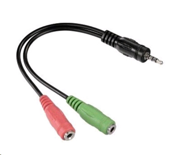 Hama 2XJACK 3.5 (F)/JACK 3.5 (M) ЧЕРНЫЙ (00054573)