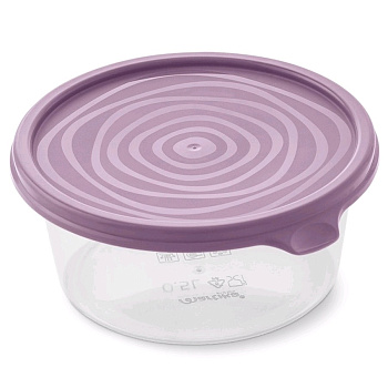 Контейнер пл. 0,5л круглый "Сальваре"колор С222КОЛ