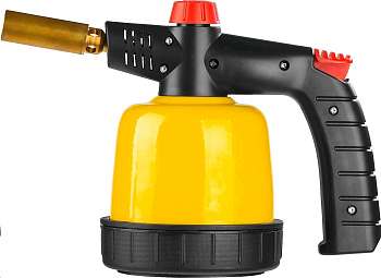 Паяльная лампа газовая STAYER "MASTER", на баллон, с пьезоподжигом, регулировка пламени, 1850С