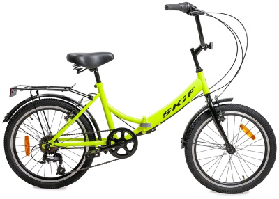 20 SKIF CITY 20 (20" 7 ск.) 2022, ярко-зеленый/черный, IBK22OK20022