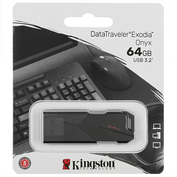 64GB Kingston DataTraveler Exodia Onyx DTXON/64GB USB3.2 черный