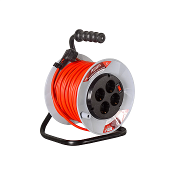 Удлинитель силовой на катушке, СУ-3х1,5-30/2 (с выкл., 4 розетки) Ресанта (Код ТН ВЭД: 8544429009) 6